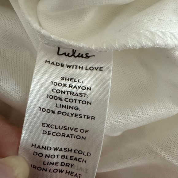 Lulus Endlessly Enticing White Embroidered Babydoll Mini Dress S - Picture 10 of 11